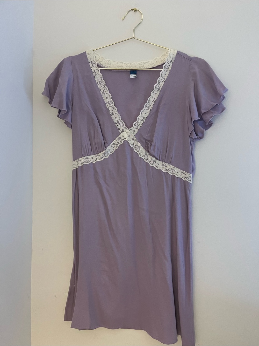 Old Navy Lavender Lace-Trim Chemise